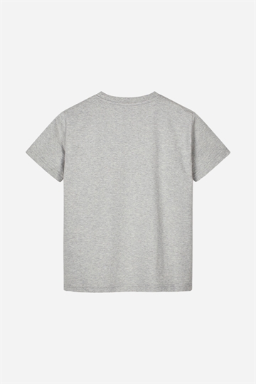 Mads Nørgaard T-shirt med tryck - Thorlino - Light Grey Melange